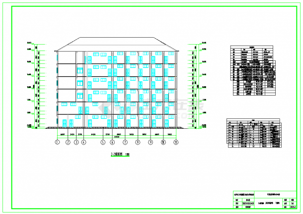 六层框架综合办公楼毕业设计（全套）-图二