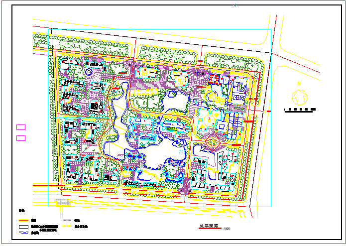 某居住小区建筑规划平面CAD设计施工图