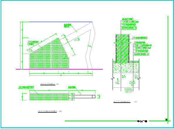 非常详细的带雕塑城市广场建筑规划CAD设计施工图_图1