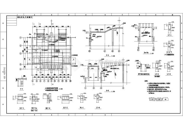 某地区六层砖混结构住宅楼设计施工图-图二