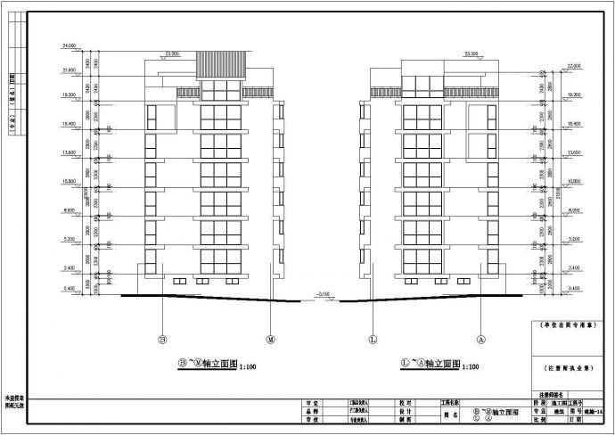 某小区多层住宅楼建筑设计施工图（详细）_图1