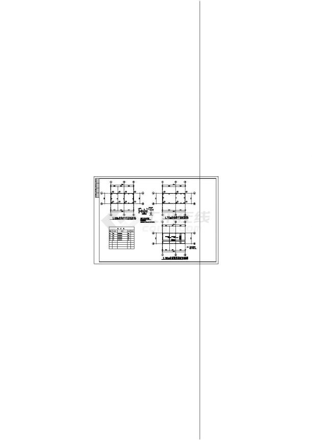 单层钢框架结构传达室全套结构设计cad施工图-图二