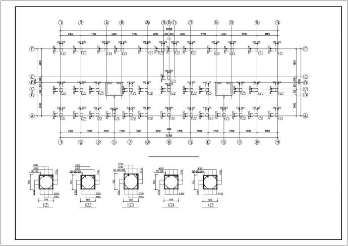 某十层带阁楼框剪住宅结构设计施工图_图1