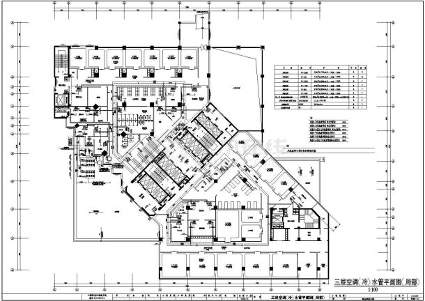 病房大楼空调水管施工图-图二