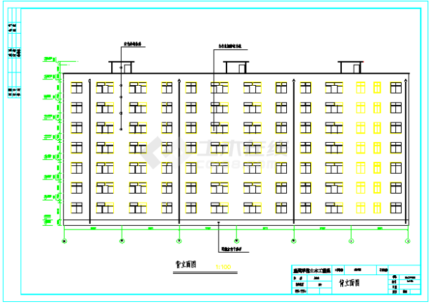 4000平米7层住宅楼建筑、结构全套设计图【毕业设计】（含计算书、建筑、结构全套图纸）-图二