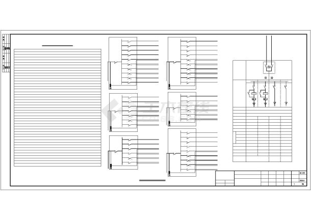某五层办公楼全套电气设计施工图纸-图一