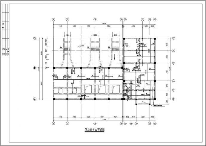 某7度区排水站框架结构设计施工图_图1