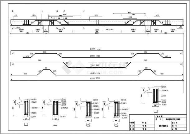 某灌区16m跨渡槽结构及配筋设计图纸-图二