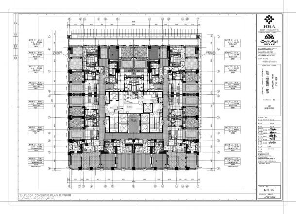 德安凯宾斯基酒店-5～7层总平面装饰设计CAD图-图二