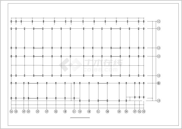 【西宁市】钢结构多层超市结构设计施工图-图二