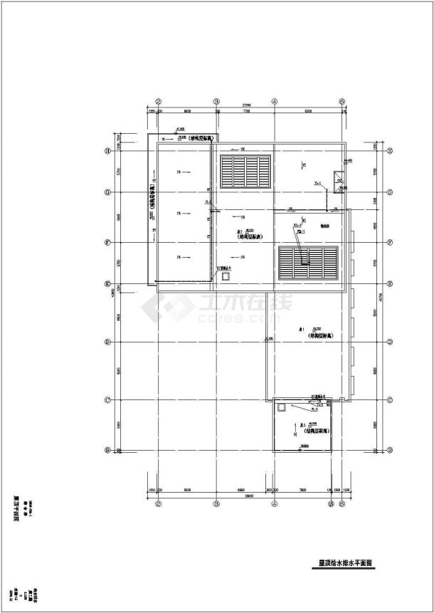 某地12层宾馆建筑给排水设计施工图-图一