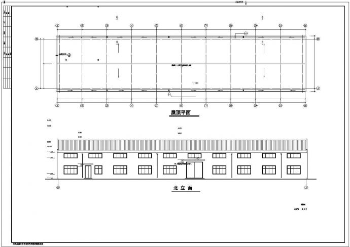 某地单跨12米排架结构厂房结构设计施工图_图1