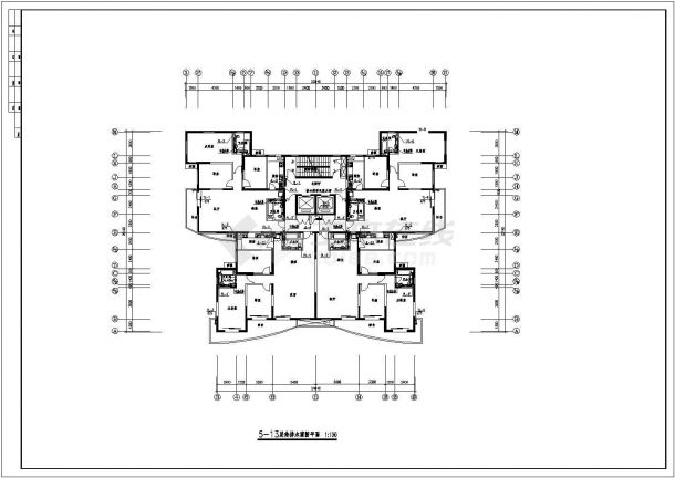 某小区二十层框架结构住宅楼给排水消防施工图-图一