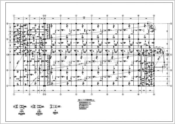 GBF现浇混凝土空心楼盖结构施工做法cad布置方案图-图二