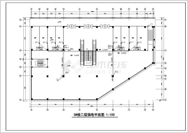 一栋5层小型商住楼电气设计施工图-图二