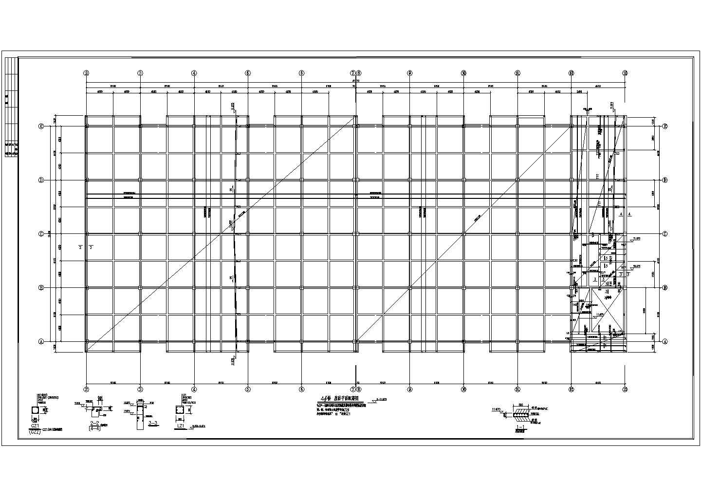 某多层框架结构工业厂房结构设计施工图