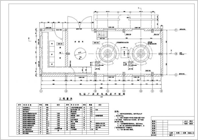 某电站首部枢纽结构布置图及电气施工图_图1