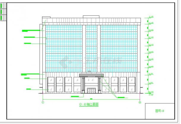 九层四星级酒店建筑设计cad施工图纸（标注齐全）-图一