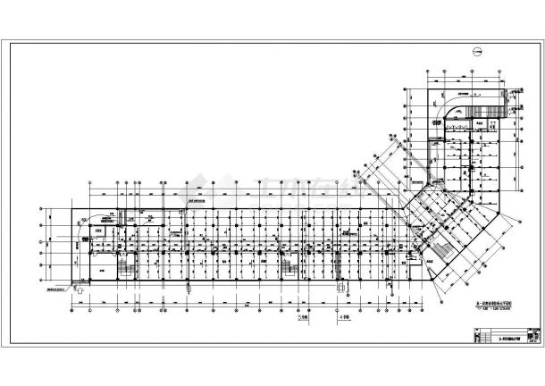 一栋8层框架结构的商住楼给排水设计施工图-图一