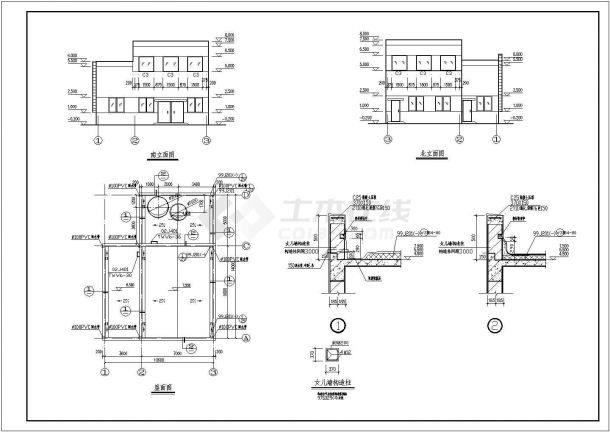 哈尔滨某锅炉房混凝土结构设计施工图-图二
