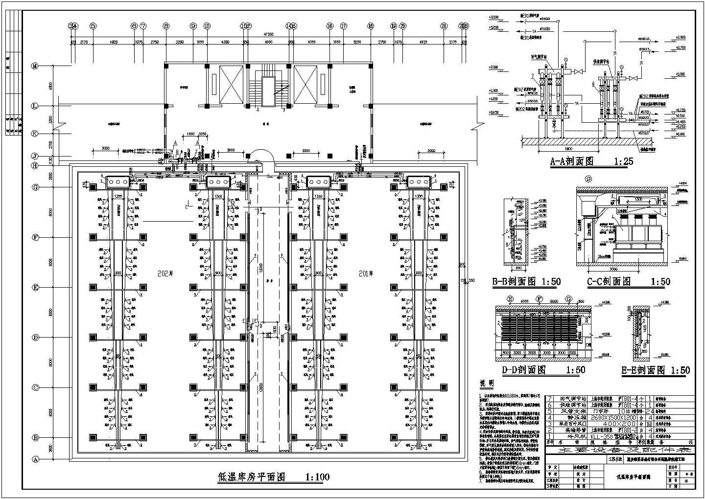 重庆市某果品公司低温冷库改造图纸