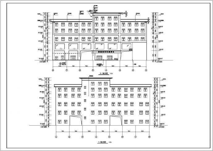 某钢框架综合楼全套建筑图纸（含给排水、建筑、电气）_图1