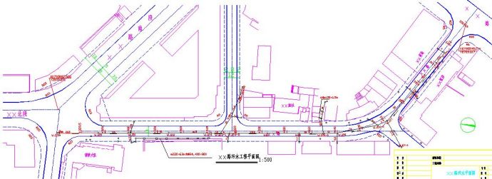 某道路建筑排水工程CAD设计图纸（最新整理、标注详细）_图1