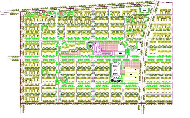 最新的一套农村规划建设CAD总平方案图（标注详细）-图一