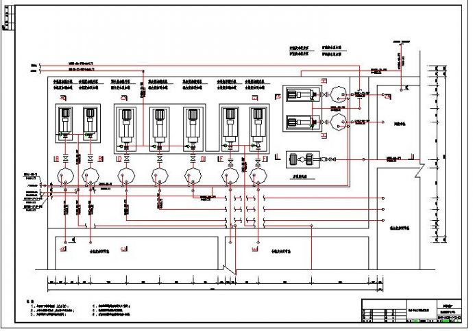 某电镀厂废水处理给排水cad管道图（标注详细）_图1