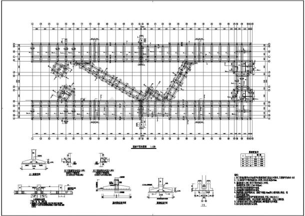 苏州市五层框架结构教学楼结构方案图-图二