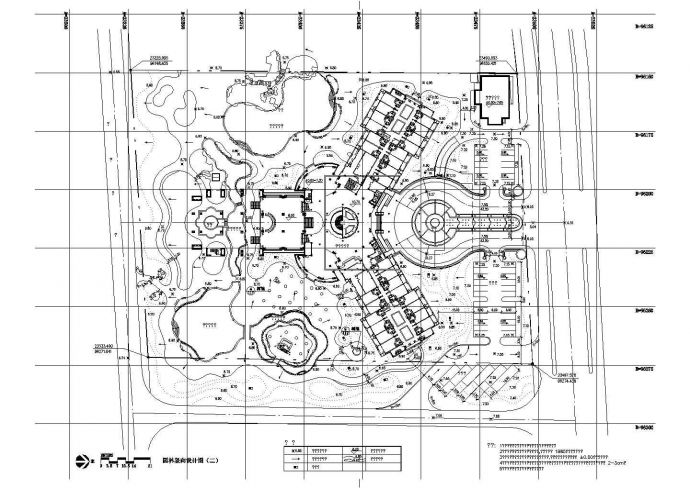 某居住小区景观规划竖向施工图设计CAD图纸园林景观cad图纸_图1
