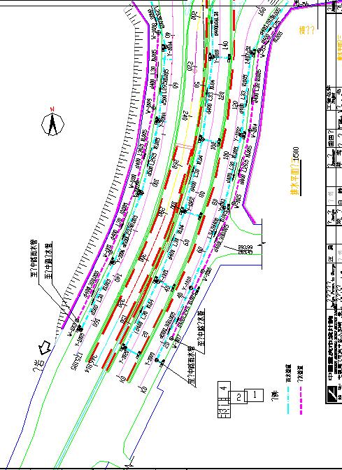 某市小型政道路排水拓宽工程改造cad设计图_图1