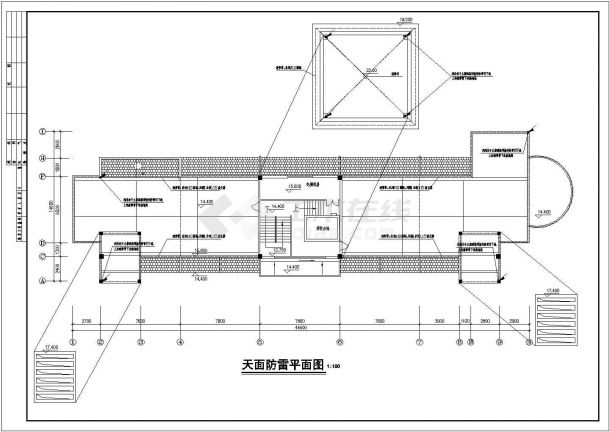 一幢4层小型招待所电气设计施工图-图一