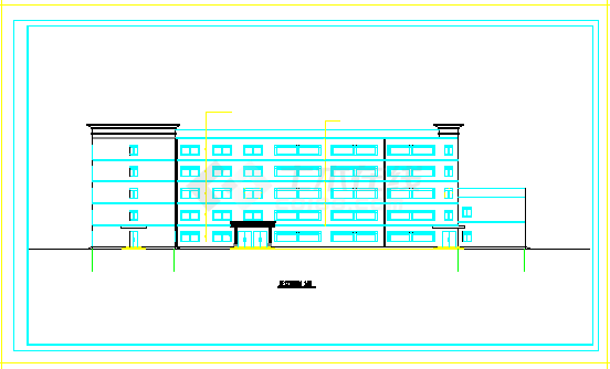 4200平米五层中学教学楼建筑、结构设计全套图（框架结构）毕业设计（计算书、建筑、结构图）-图二