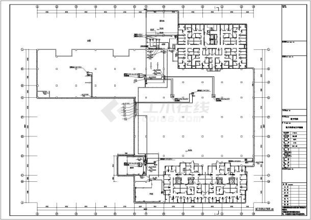 某小区住宅楼框架结构车库电气cad设计施工图纸-图二