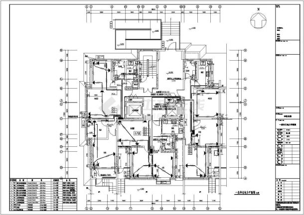 某21层小区高层住宅楼全套电气cad施工图-图二