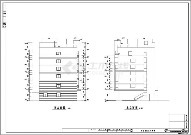 某七层宾馆给排水消防全套施工图纸-图二