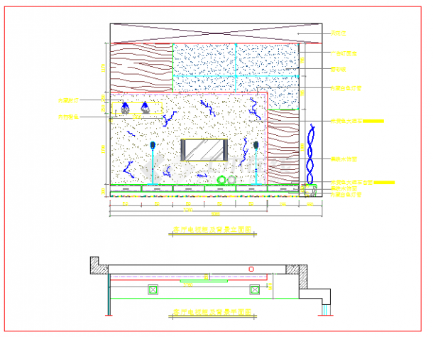 某两室两厅装修设计cad图(平立面+局部截点)-图二