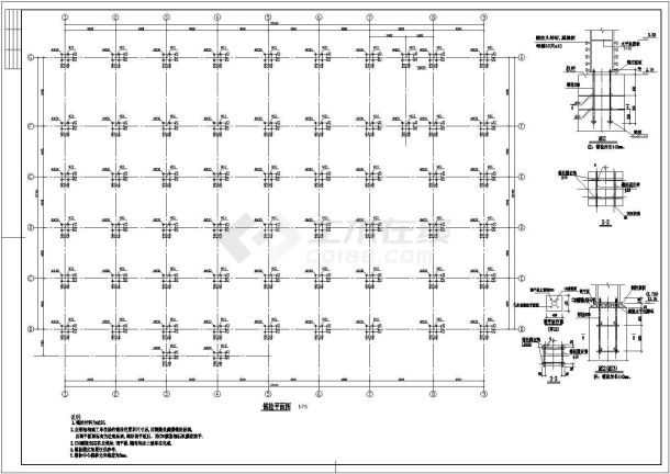 某十二层钢框架结构厂房结构设计施工图-图一