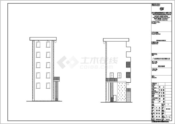 消防训练塔工程建筑cad设计施工图（标注齐全）-图一