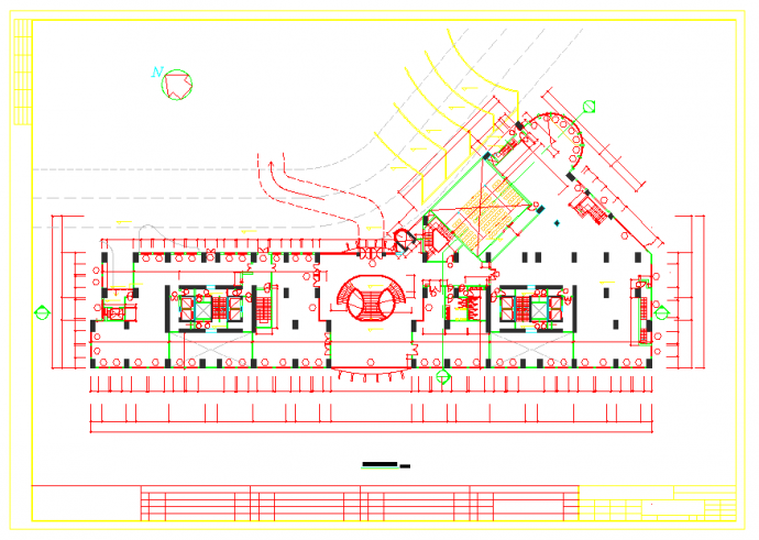 最新的三十二层住宅及商业中心建筑施工图纸_图1