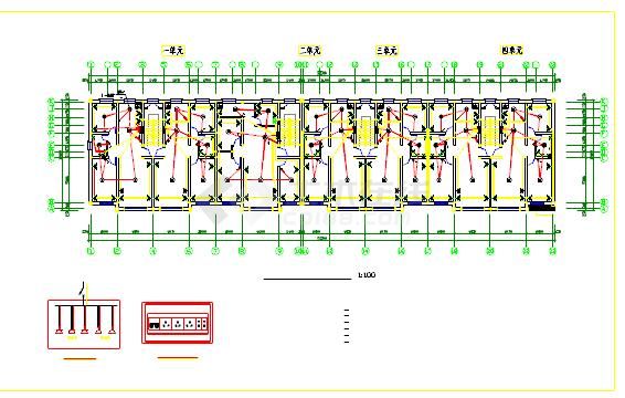 6层砖混结构住宅楼全套电气设计cad施工图-图二