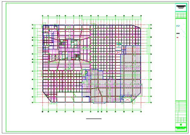 最新某地超高商务中心楼结构设计施工图纸-图二