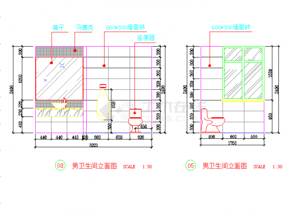 某两层售楼处建筑设计cad图纸（含大样图）-图二
