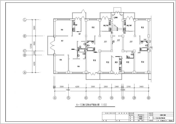 某地十层住宅楼建筑给排水设计施工图_图1