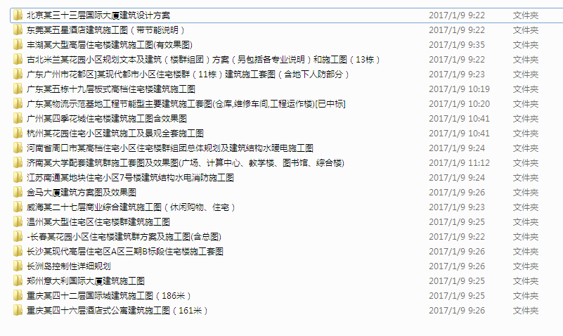 最新整理21套高层建筑楼全套建筑cad设计施工图纸