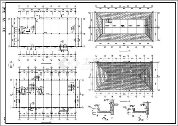 某两层框架结构厂房建筑设计图纸（含详细设计说明）-图二