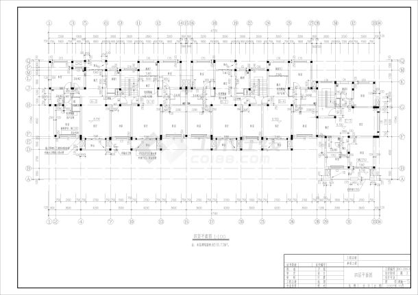 青岛帝景花园38号住宅楼建筑施工图-图一