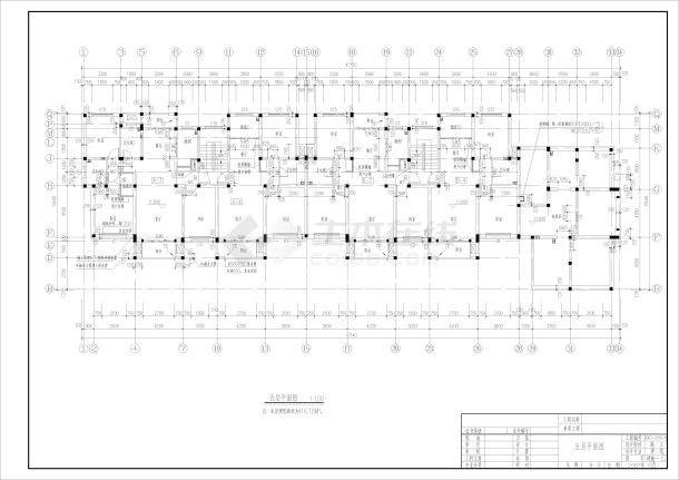 青岛帝景花园38号住宅楼建筑施工图-图二