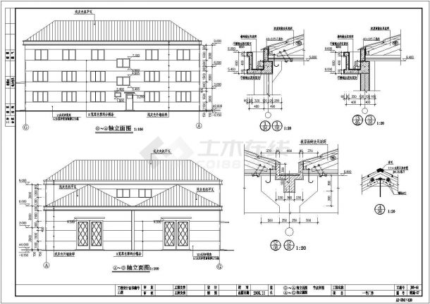 某三层框架和砌体的混合结构厂房建筑设计图纸（含建筑、结构） 有详细说明-图二
